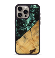 iPhone 15 Pro Max Wood Phone Case - Lacey (Green, 747419)