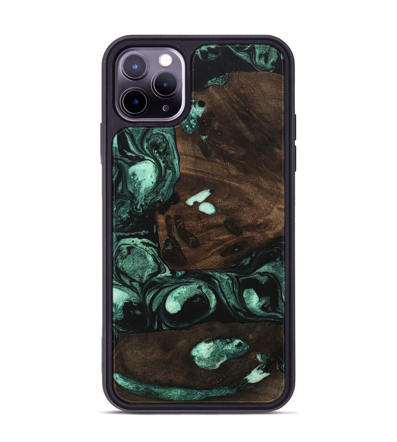 iPhone 11 Pro Max Wood Phone Case - Leyla (Green, 747428)