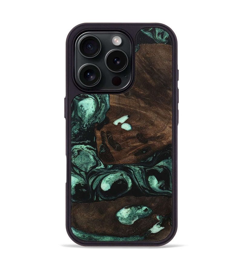 iPhone 16 Pro Wood Phone Case - Leyla (Green, 747428)