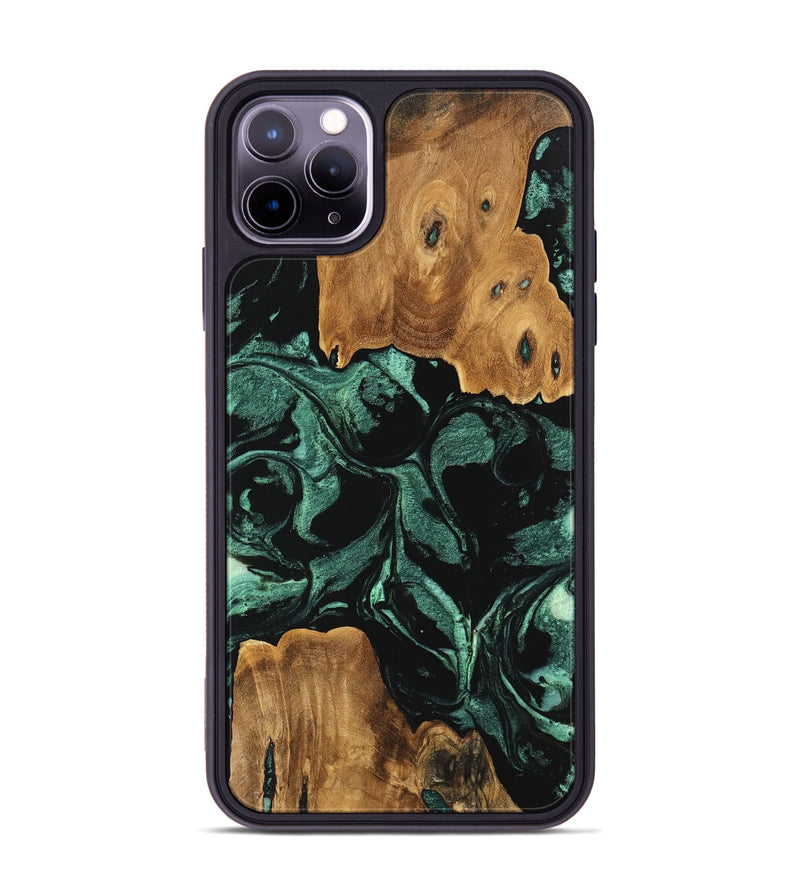 iPhone 11 Pro Max Wood Phone Case - Zakai (Green, 747430)