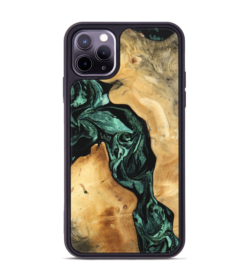 iPhone 11 Pro Max Wood Phone Case - Leilany (Green, 747431)