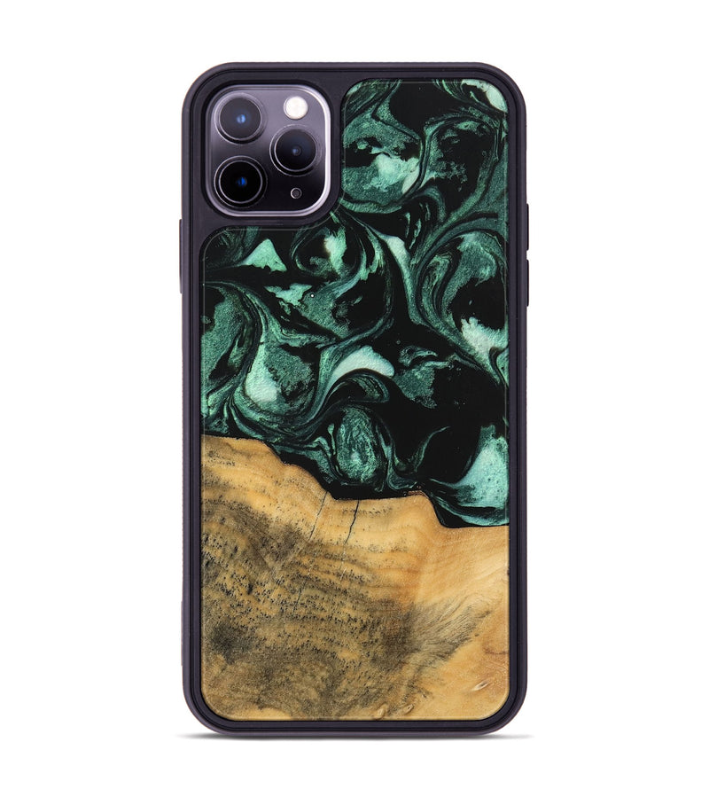 iPhone 11 Pro Max Wood Phone Case - Kizzy (Green, 747432)