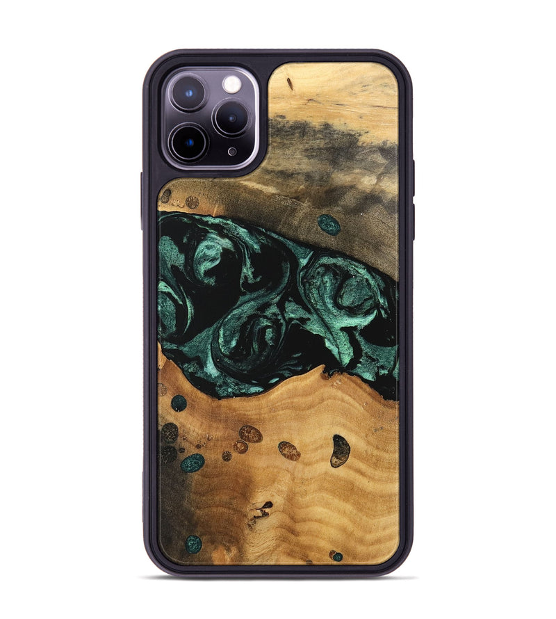 iPhone 11 Pro Max Wood Phone Case - Isis (Green, 747433)