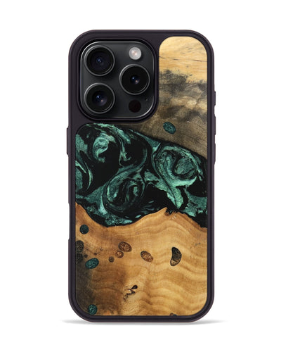 iPhone 16 Pro Wood Phone Case - Isis (Green, 747433)