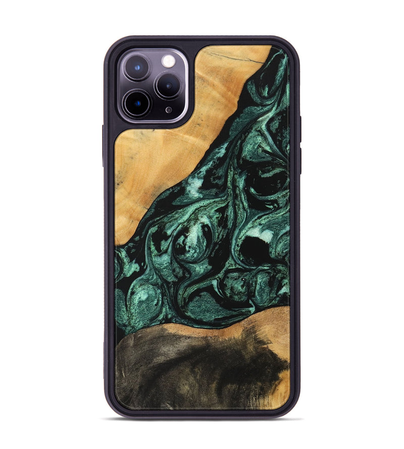 iPhone 11 Pro Max Wood Phone Case - Jessica (Green, 747438)