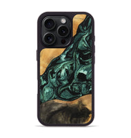 iPhone 16 Pro Wood Phone Case - Jessica (Green, 747438)