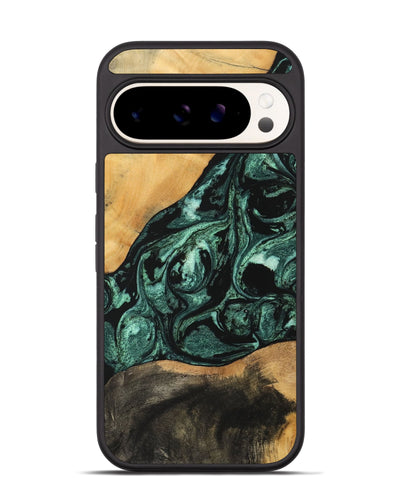 Pixel 9 Pro Wood Phone Case - Jessica (Green, 747438)