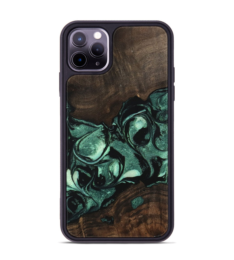 iPhone 11 Pro Max Wood Phone Case - Ivana (Green, 747443)