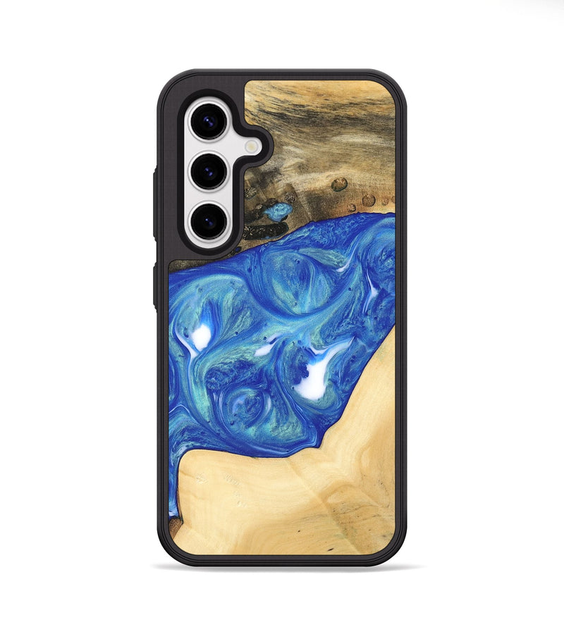 Galaxy S25 Wood Phone Case - Miles (Blue, 747446)