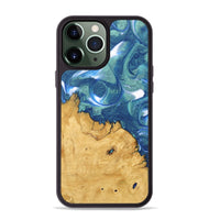 iPhone 13 Pro Max Wood Phone Case - Cristy (Blue, 747450)