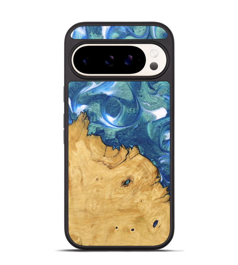 Pixel 9 Pro Wood Phone Case - Cristy (Blue, 747450)