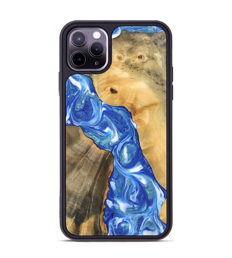 iPhone 11 Pro Max Wood Phone Case - Gene (Blue, 747458)