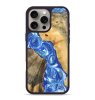 iPhone 16 Pro Max Wood Phone Case - Gene (Blue, 747458)