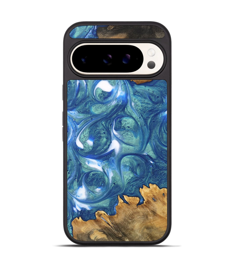 Pixel 9 Pro Wood Phone Case - Lum (Blue, 747459)