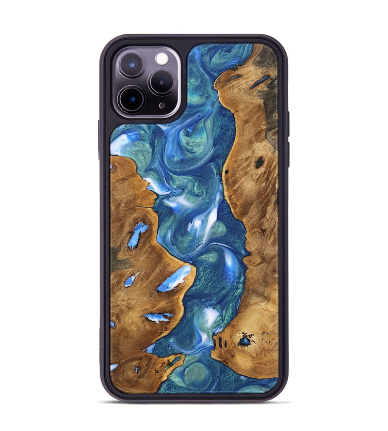 iPhone 11 Pro Max Wood Phone Case - Jerrod (Blue, 747473)