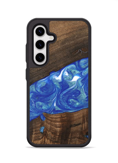 Galaxy S25 Wood Phone Case - Daron (Blue, 747478)