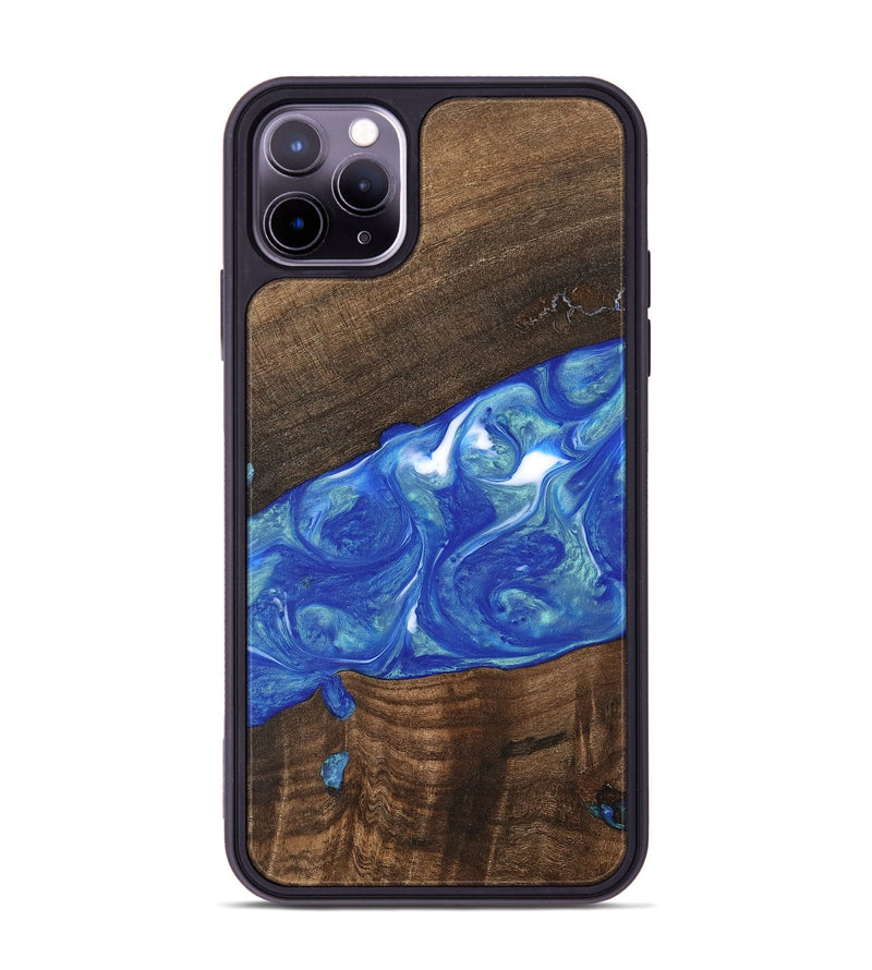 iPhone 11 Pro Max Wood Phone Case - Daron (Blue, 747478)