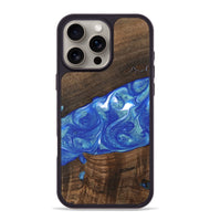 iPhone 16 Pro Max Wood Phone Case - Daron (Blue, 747478)