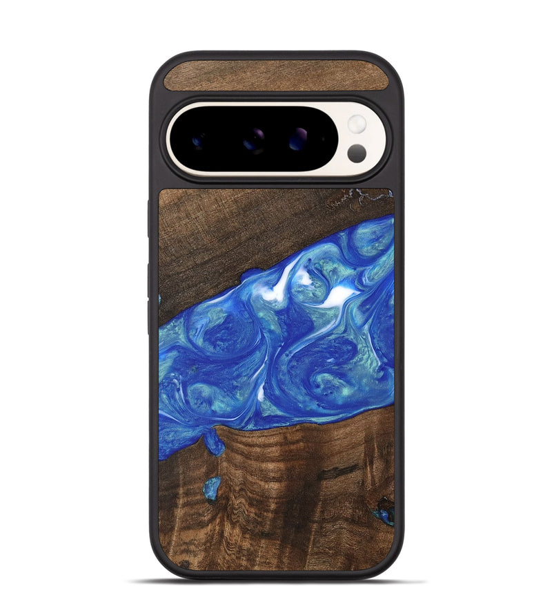 Pixel 9 Pro Wood Phone Case - Daron (Blue, 747478)