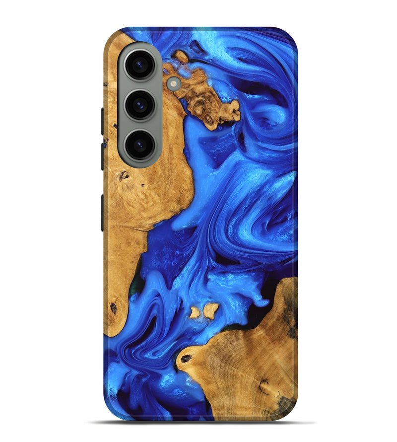 Galaxy S24 Plus Wood Live Edge Phone Case - Luann (Blue, 747481)