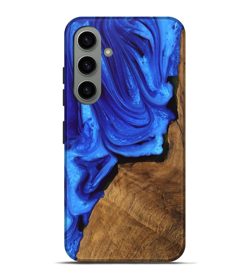 Galaxy S24 Plus Wood Live Edge Phone Case - Ashlie (Blue, 747482)