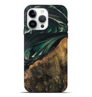 iPhone 15 Pro Max Wood Live Edge Phone Case - Javion (Green, 747483)