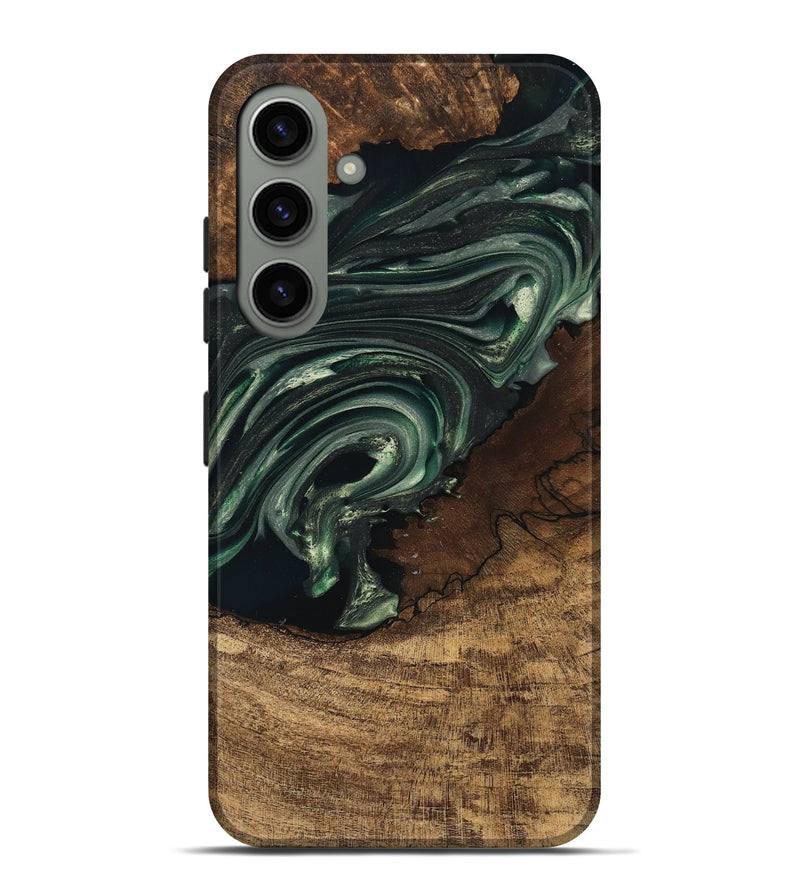 Galaxy S24 Plus Wood Live Edge Phone Case - Ian (Green, 747484)