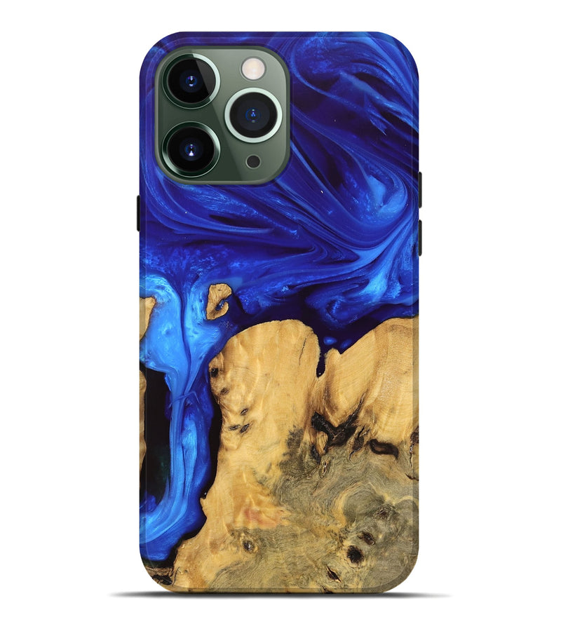 iPhone 13 Pro Max Wood Live Edge Phone Case - Lyndon (Blue, 747491)