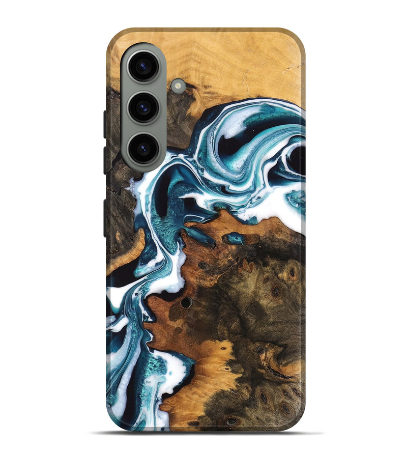 Galaxy S24 Plus Wood Live Edge Phone Case - Vaughn (Blue, 747493)