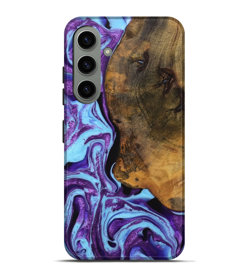 Galaxy S24 Plus Wood Live Edge Phone Case - Ivette (Purple, 747500)