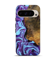 Pixel 9 Pro Wood Live Edge Phone Case - Ivette (Purple, 747500)