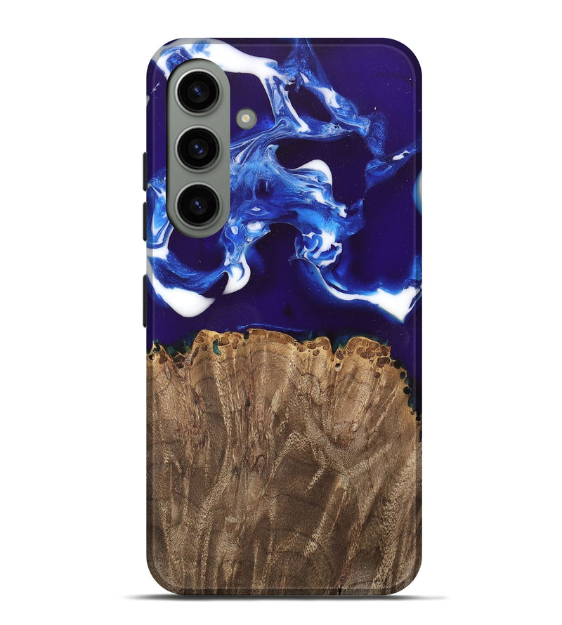 Galaxy S24 Plus Wood Live Edge Phone Case - Alisa (Blue, 747501)