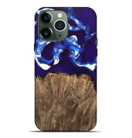 iPhone 13 Pro Max Wood Live Edge Phone Case - Alisa (Blue, 747501)