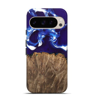 Pixel 9 Pro Wood Live Edge Phone Case - Alisa (Blue, 747501)