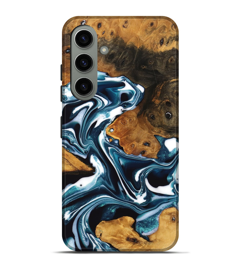 Galaxy S24 Plus Wood Live Edge Phone Case - Adriana (Blue, 747504)