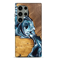 Galaxy S24 Ultra Wood Live Edge Phone Case - Cecelia (Blue, 747507)