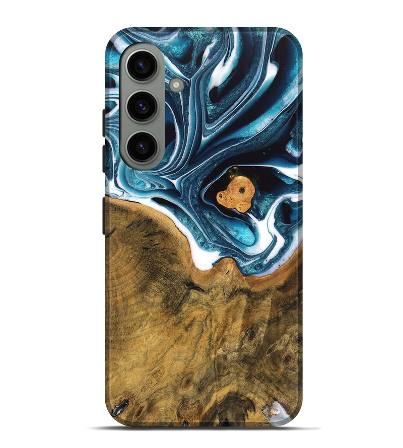 Galaxy S24 Plus Wood Live Edge Phone Case - Ben (Blue, 747508)