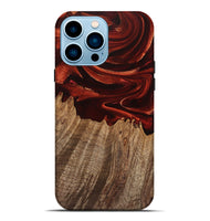 iPhone 14 Pro Max Wood Live Edge Phone Case - Jacey (Red, 747579)