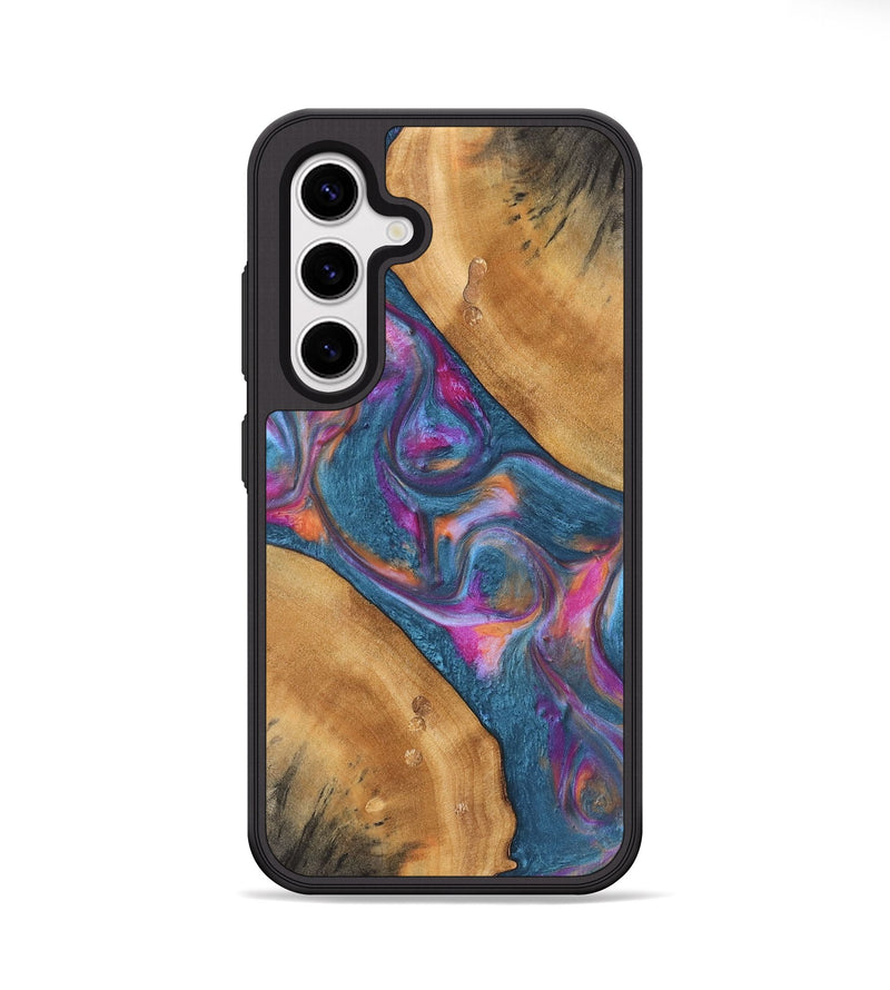 Galaxy S25 Wood Phone Case - Alanna (Blue, 747719)