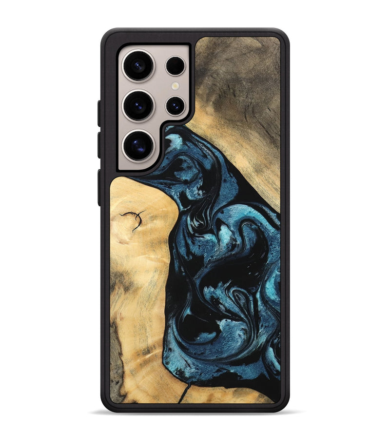 Galaxy S25 Ultra Wood Phone Case - Adah (Blue, 747741)