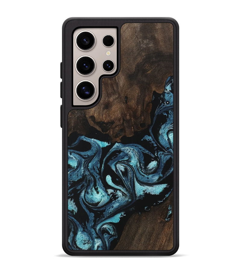 Galaxy S25 Ultra Wood Phone Case - Dusty (Blue, 747744)