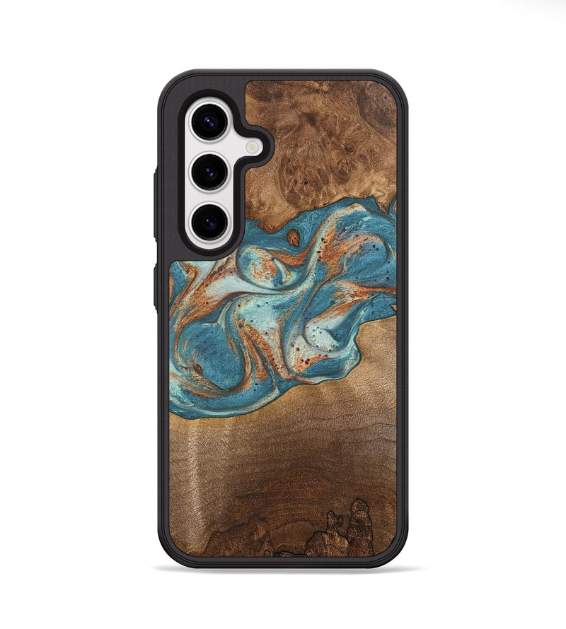 Galaxy S25 Wood Phone Case - Scout (Teal & Gold, 747789)