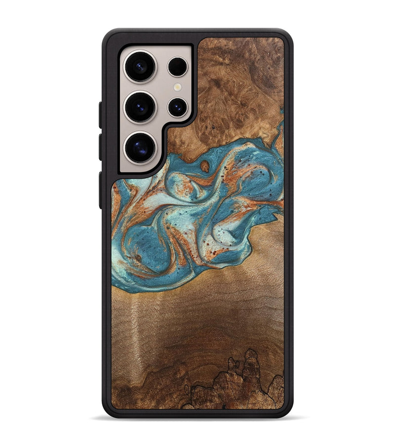 Galaxy S25 Ultra Wood Phone Case - Scout (Teal & Gold, 747789)