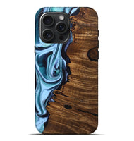 iPhone 16 Pro Max Wood Live Edge Phone Case - Cindi (Blue, 747818)