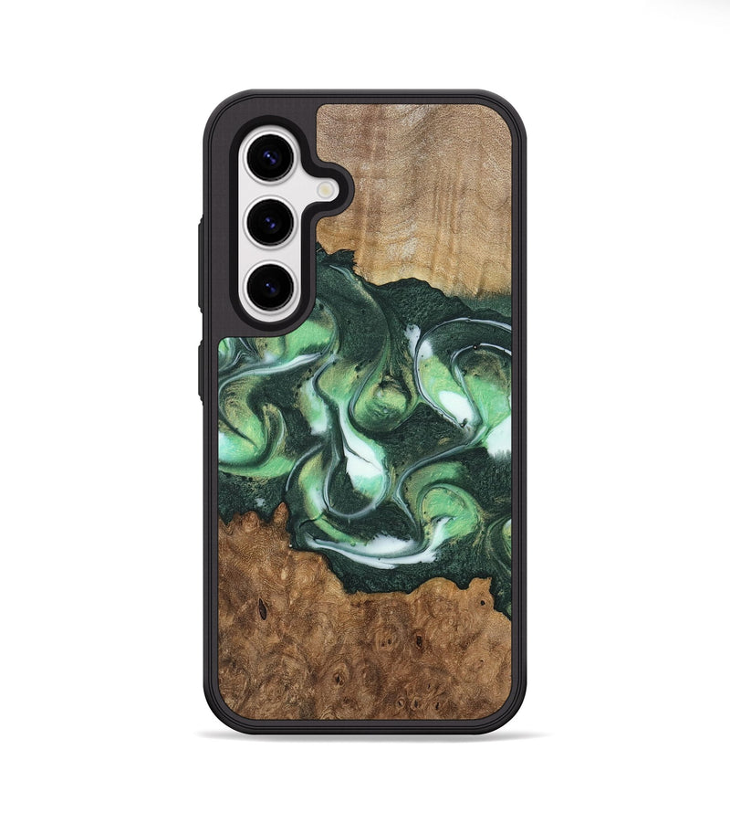 Galaxy S25 Wood Phone Case - Peggie (Green, 747844)