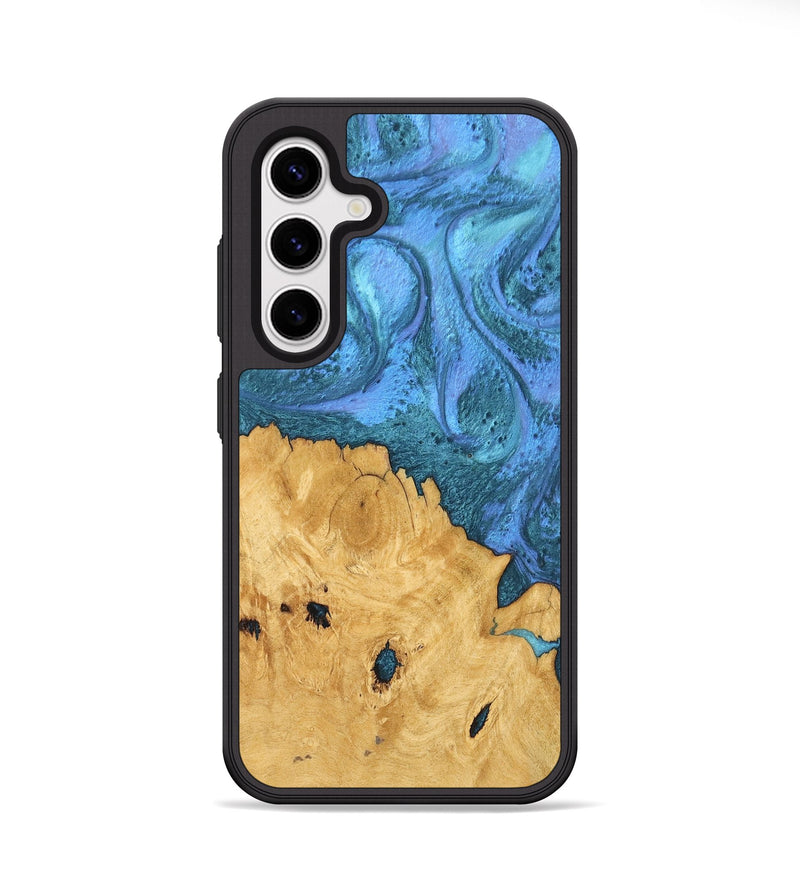 Galaxy S25 Wood Phone Case - Keisha (Blue, 747845)