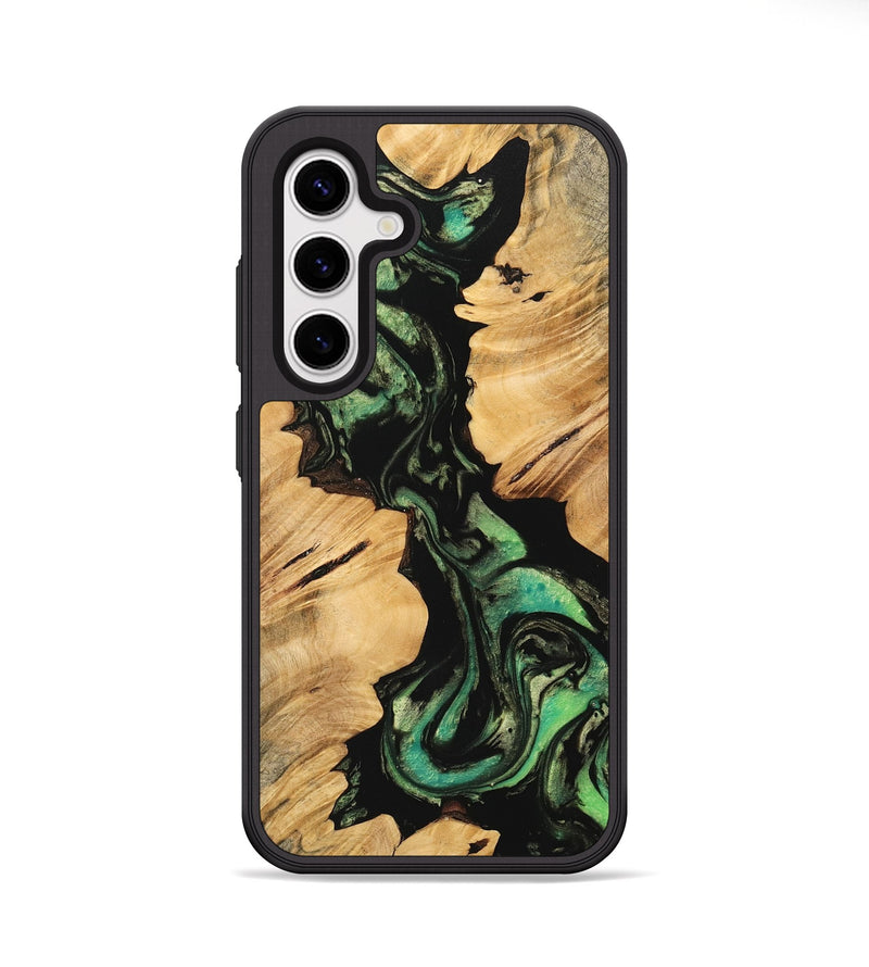 Galaxy S25 Plus Wood Phone Case - Billie (Green, 747863)