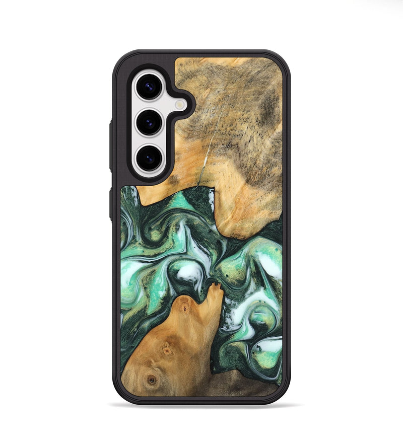 Galaxy S25 Plus Wood Phone Case - Edith (Green, 747877)