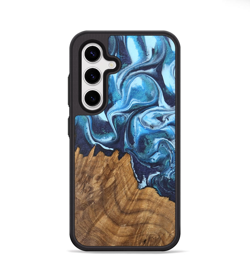 Galaxy S25 Plus Wood Phone Case - Kylah (Blue, 748066)