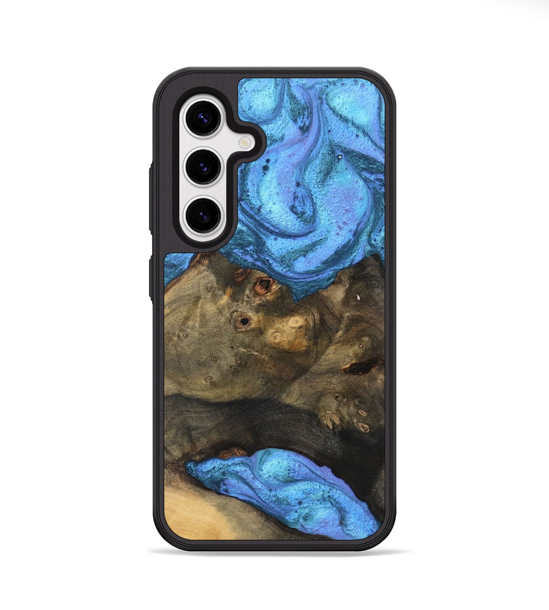 Galaxy S25 Wood Phone Case - Zeke (Blue, 748083)